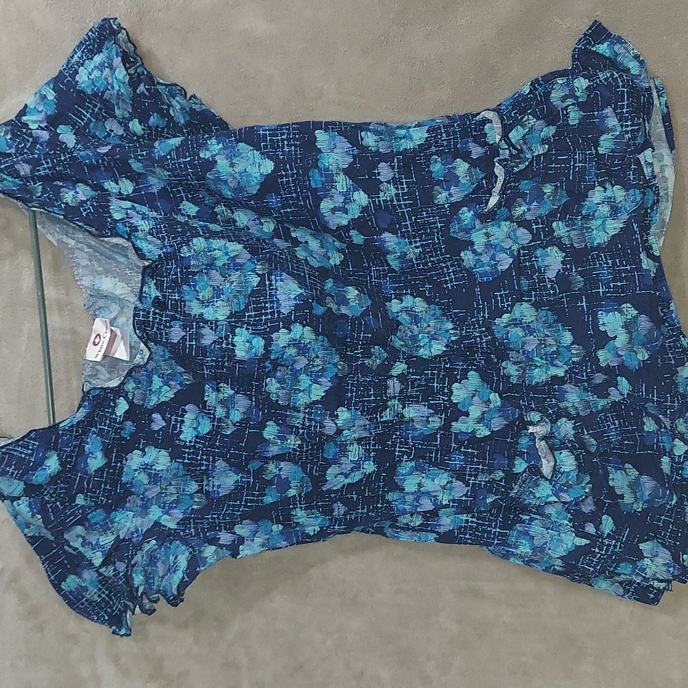 White Cross Nursing Scrub Size XL Blue